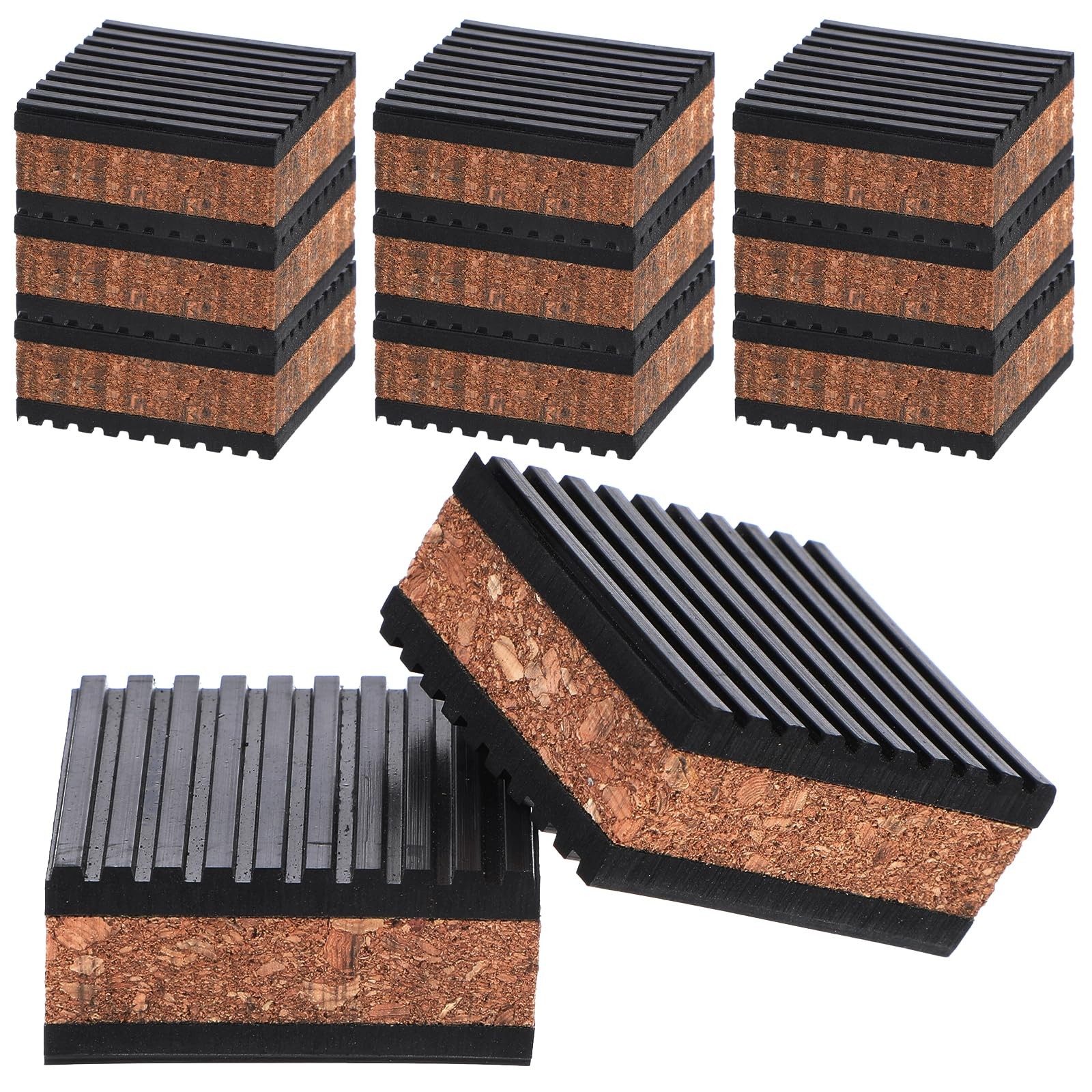 12 Pack Sound Isolation Pads, 2" x 2" x 7/8" EVA Vibration Dampening Pads for...