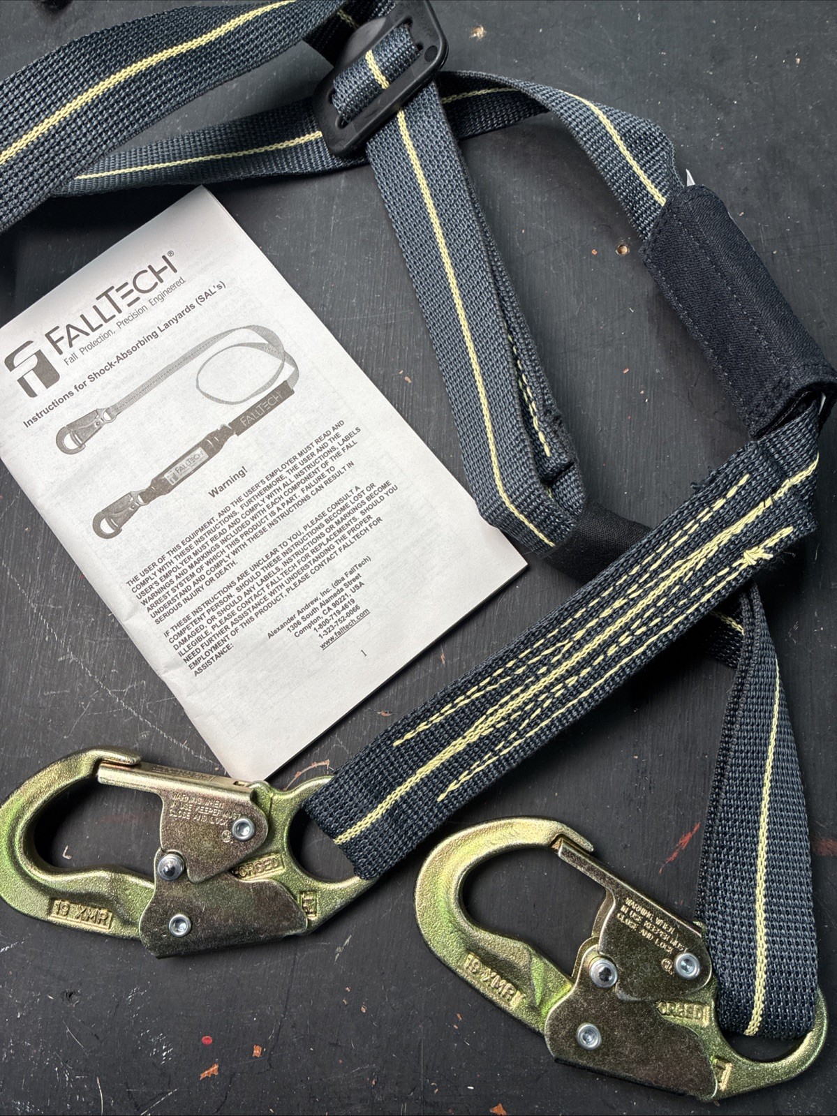 Falltech Arc Flash Shock Absorbing Lanyard (SALs) | Construction PPE