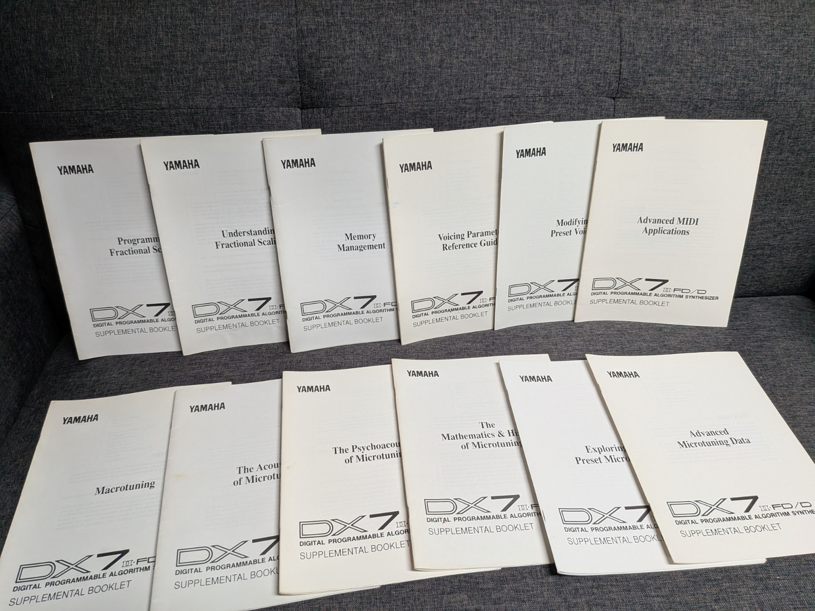 DX7II FD/D Supplemental Booklets