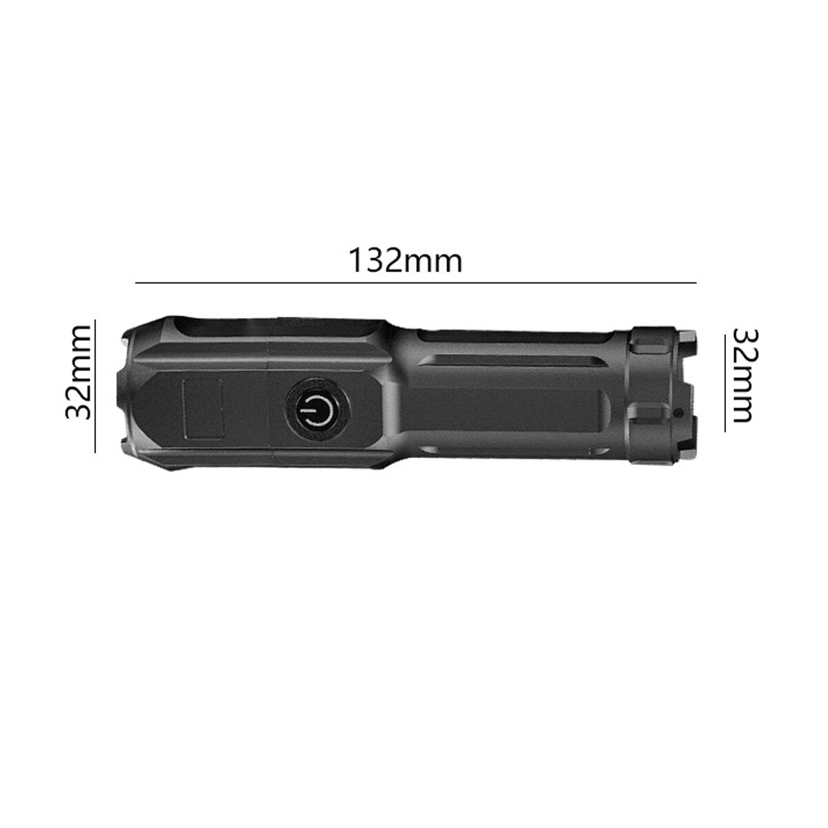 2 Pack Super-Bright LED Tactical Military LED Flashlight Torch 3 Modes Zoomable