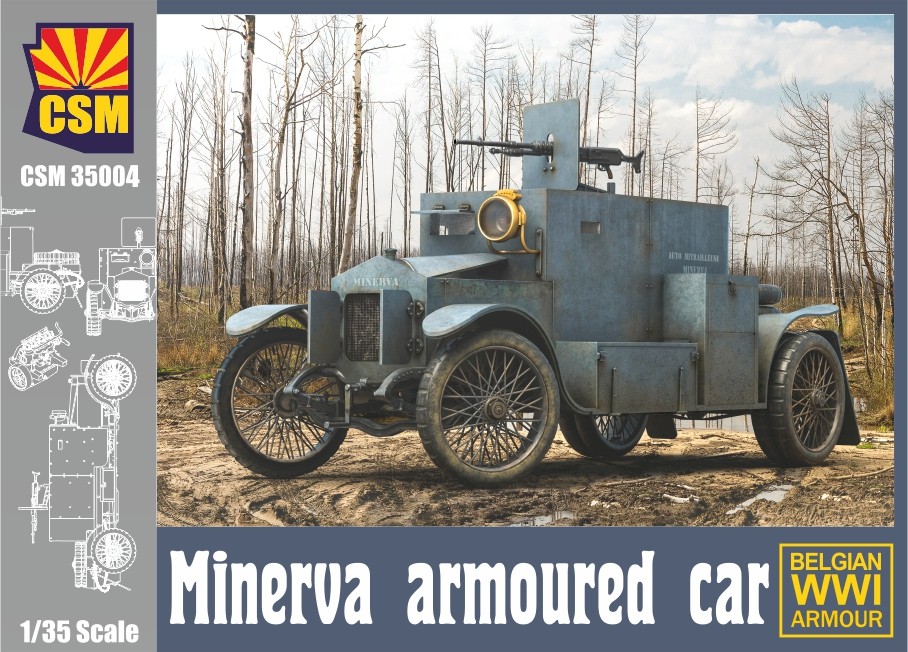 Copper State Models 1/35 BELGIAN WWI MINERVA ARMORED CAR