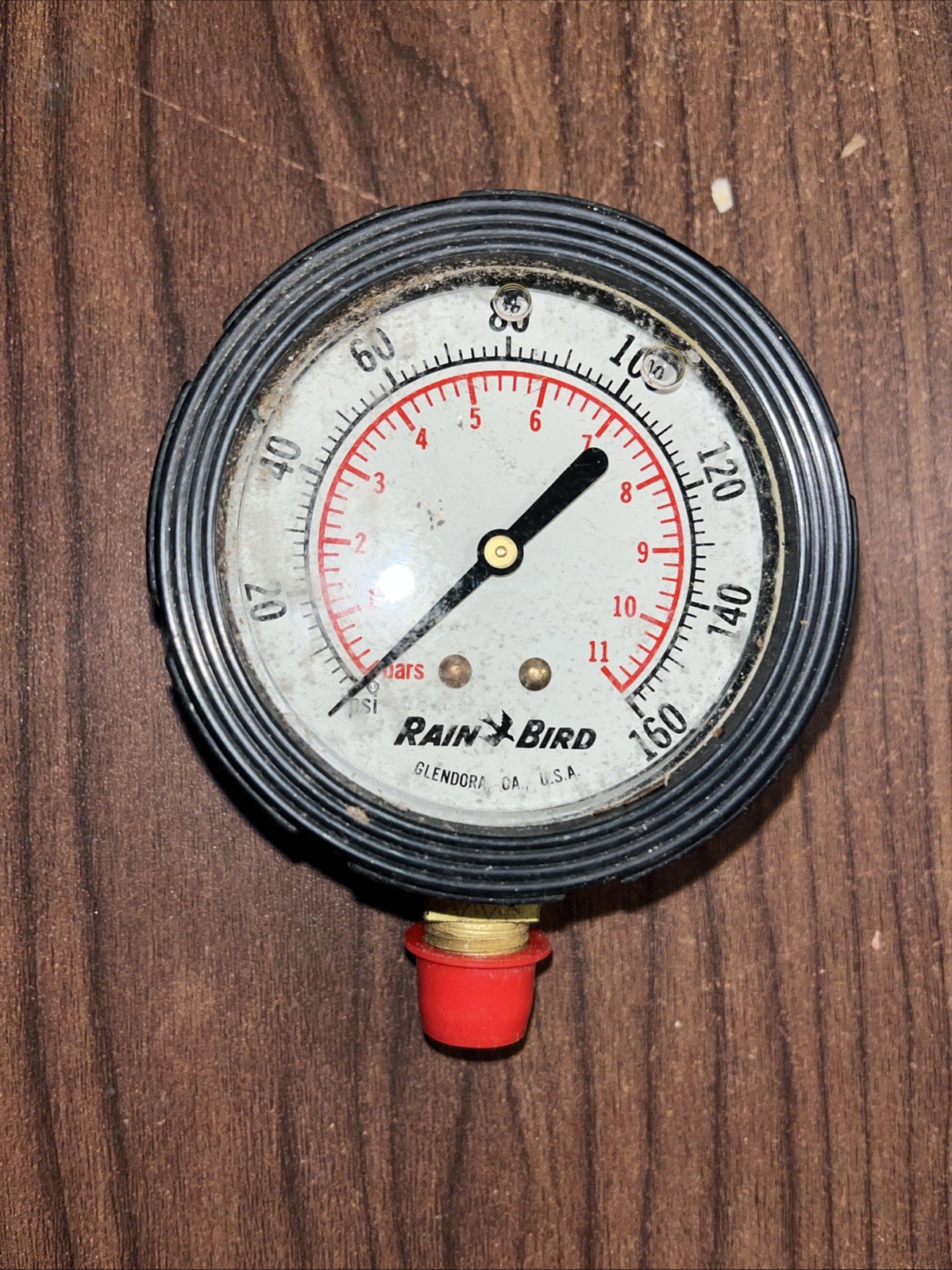 RAINBIRD PRESSURE GAUGE D22810 Liquid Filled Model RBG-L160 Nos