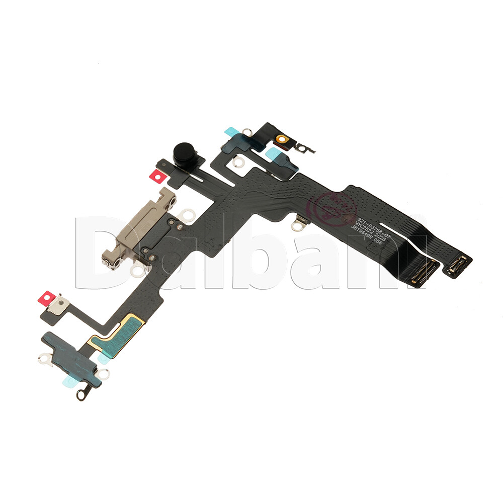 OEM Charging Port Charger Dock Mic Flex Cable For iPhone 14 White