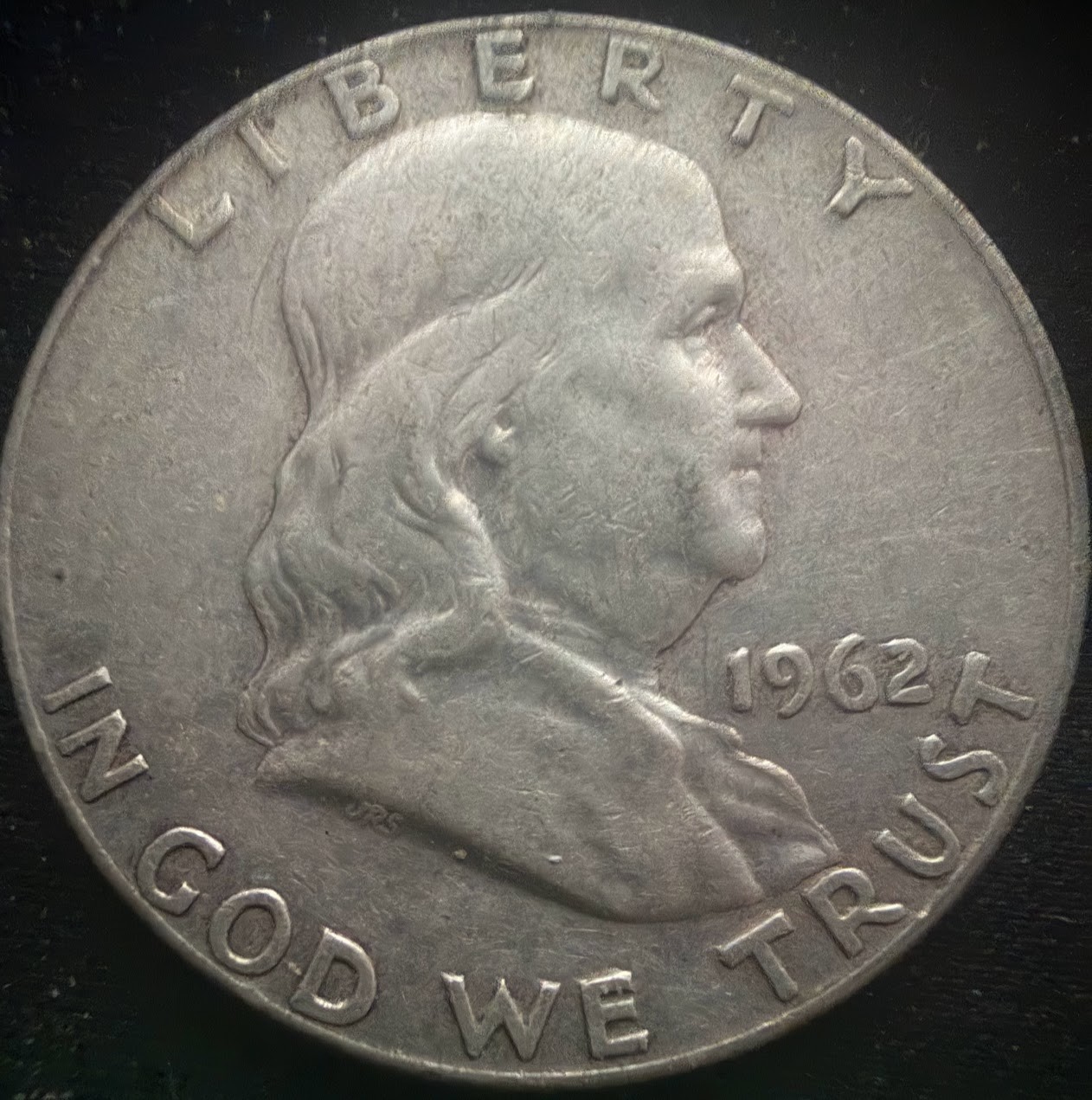 Franklin Half Dollar 1962 D Denver 50C Business Strike 90% Silver AU #R27