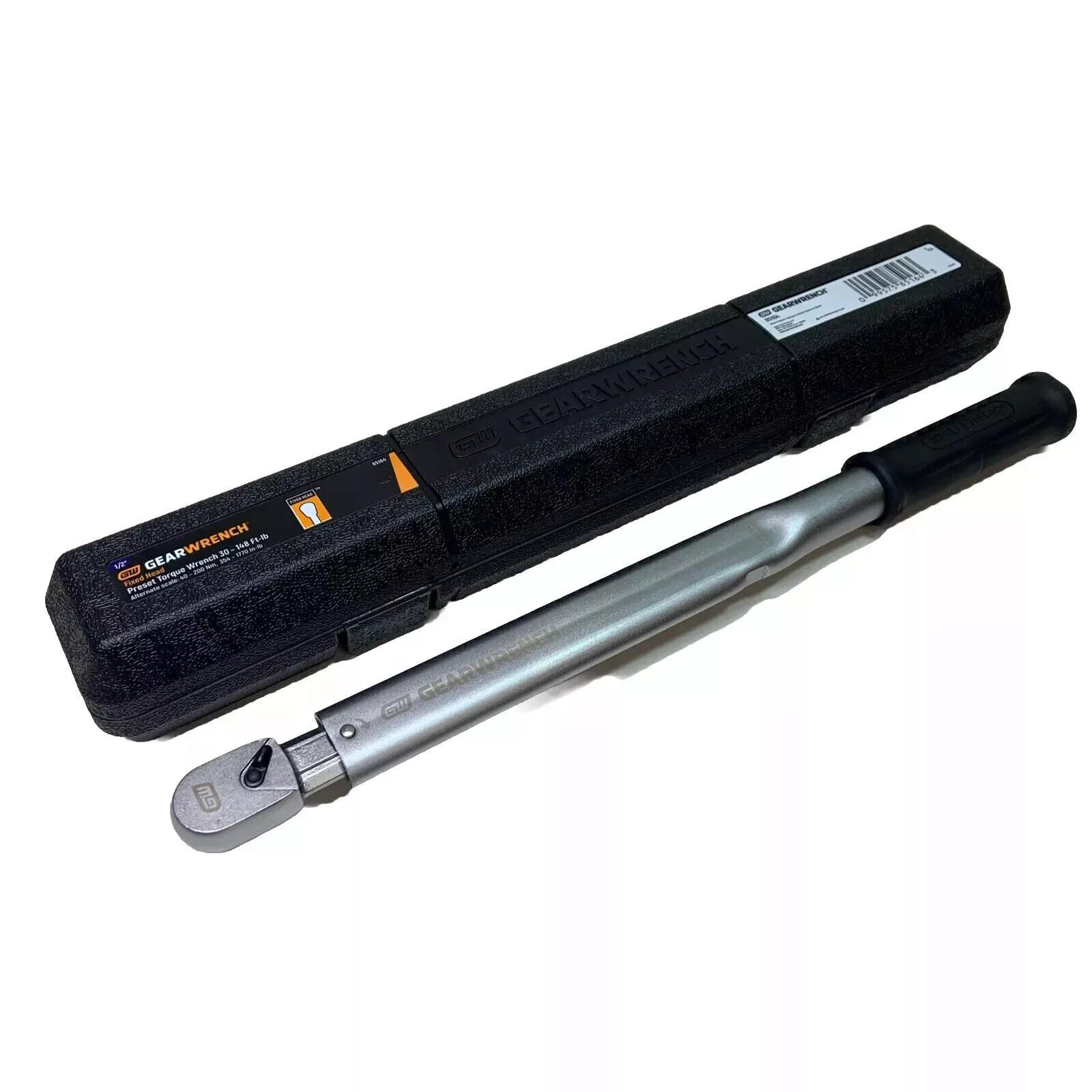 GearWrench 85164 1/2 Drive Micrometer PRESET Torque Wrench 40-200Nm 30-148Ft/LB