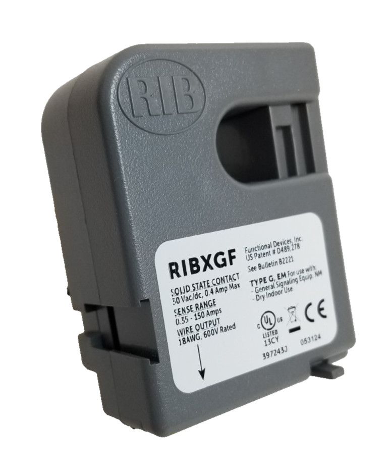 RIB RIBXGF Current Sensing Relay Solid State Contact 150A SPST 18AWG 600V NEW