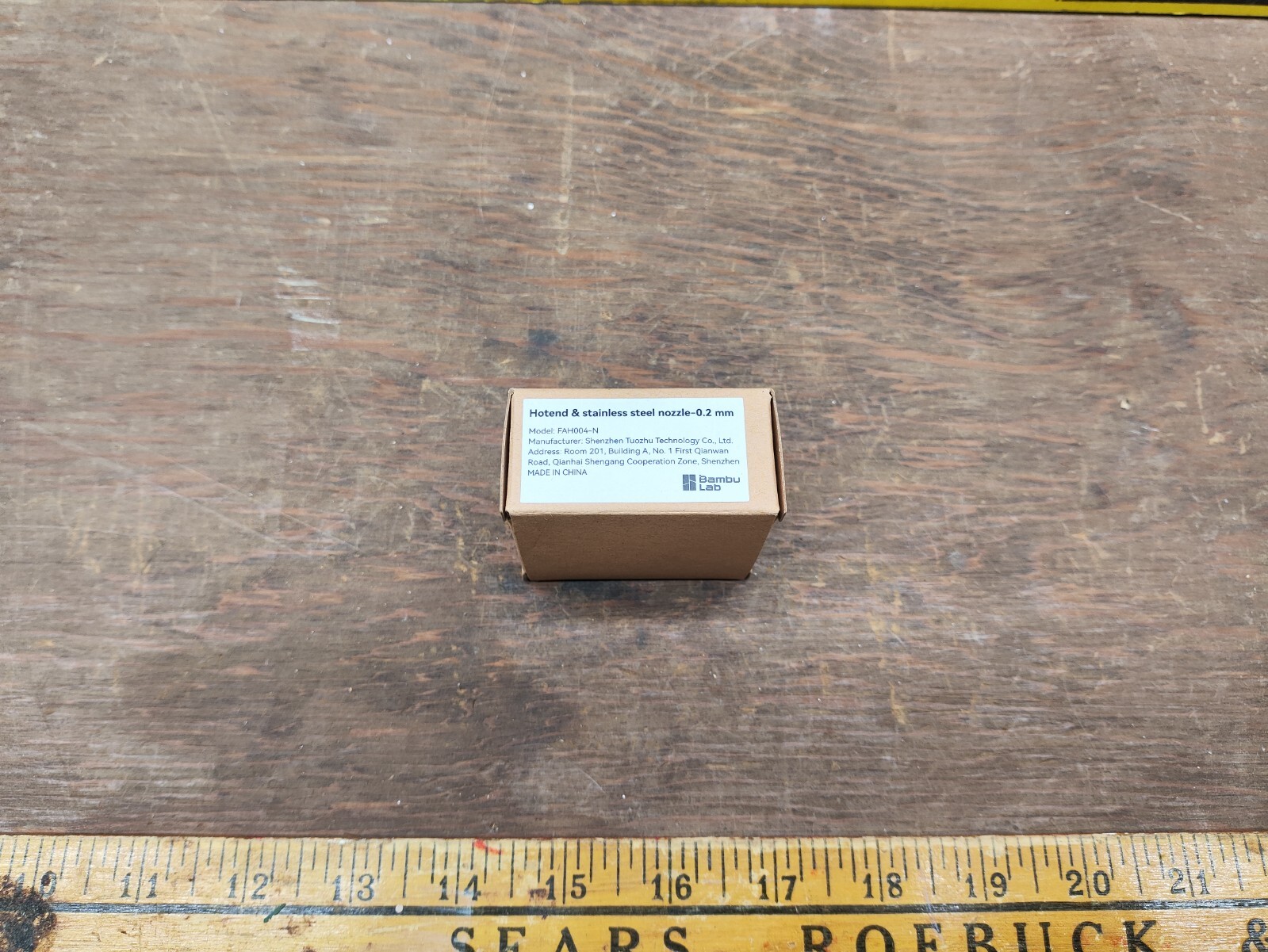 OEM Bambu Lab 0.2mm KIT Stainless Steel Hot End Nozzle P1 P1P P1S FAH004-N-1