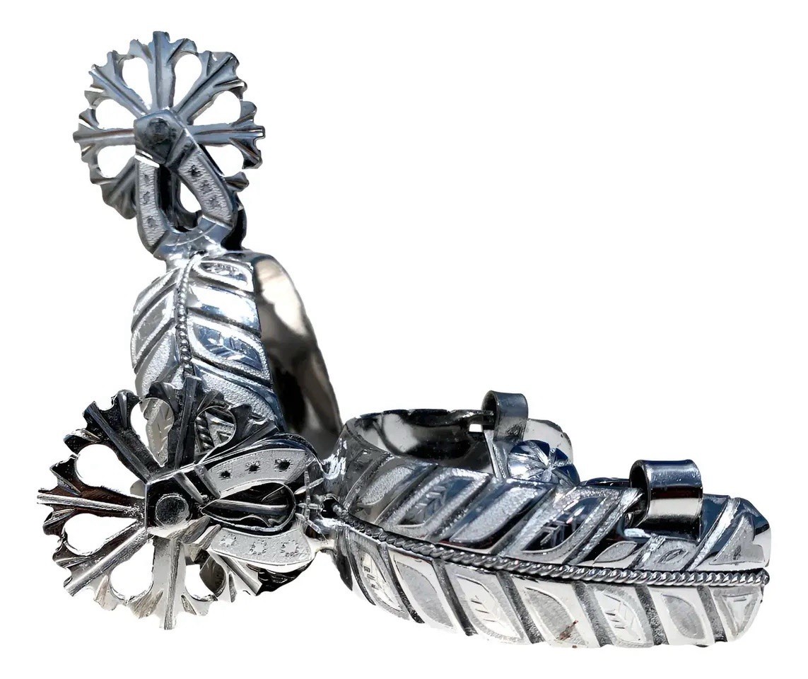 Mexican CHARRO SPURS ESPUELAS Charras Style Charreria HORSE Boot Gear Mexico