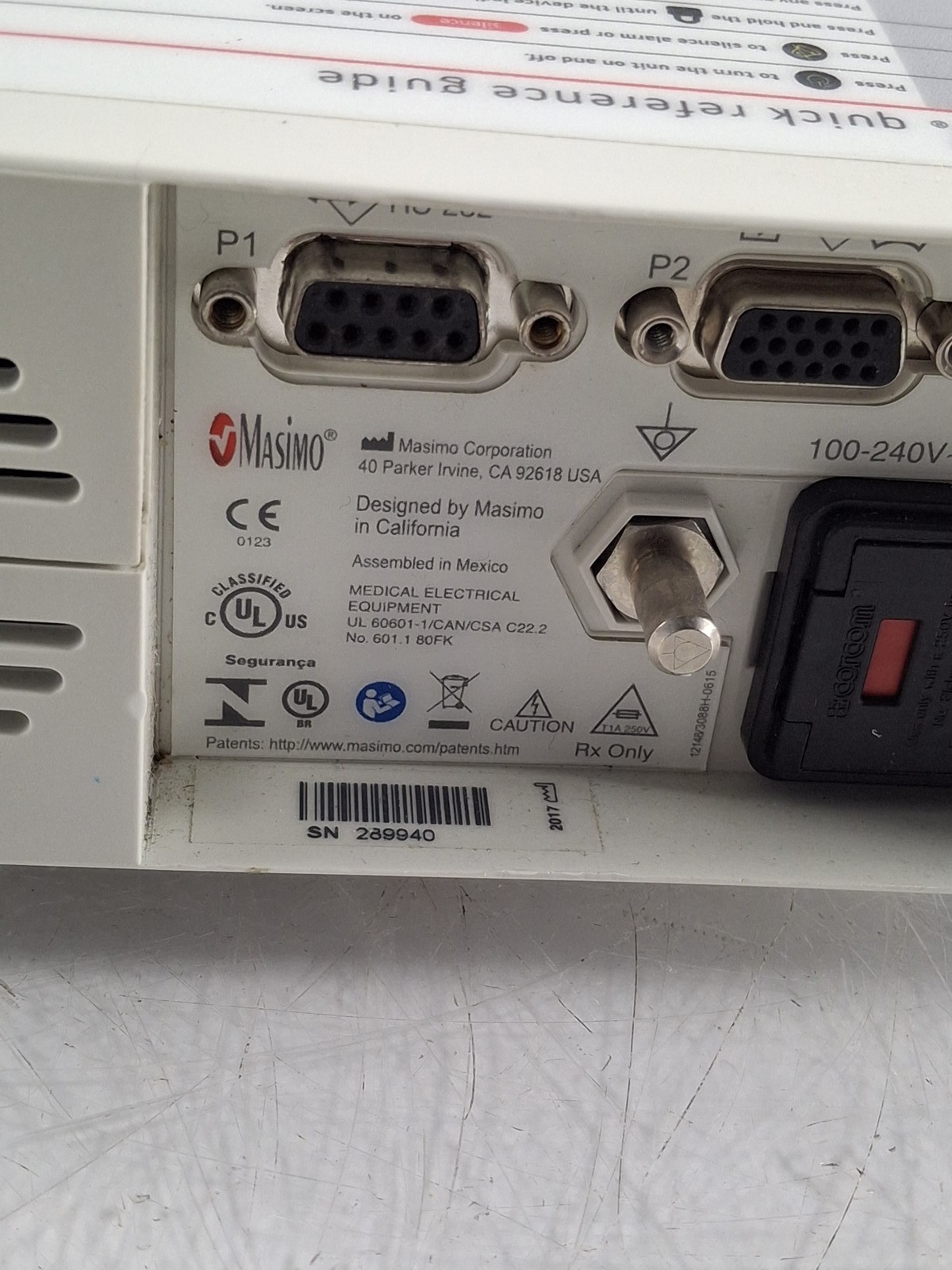 Masimo Radical Signal Extraction RDS-3 Docking Station