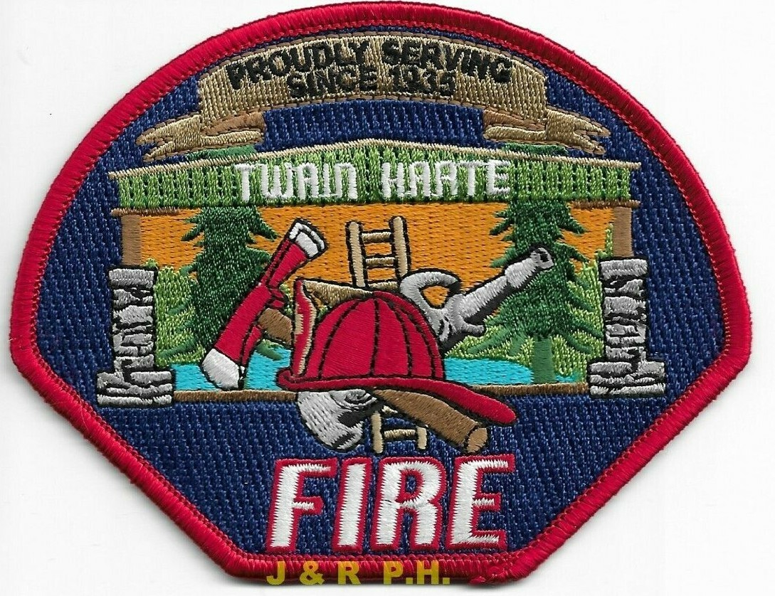 Twain Harte  Fire, California  (4.75" x 3.5" size) fire patch