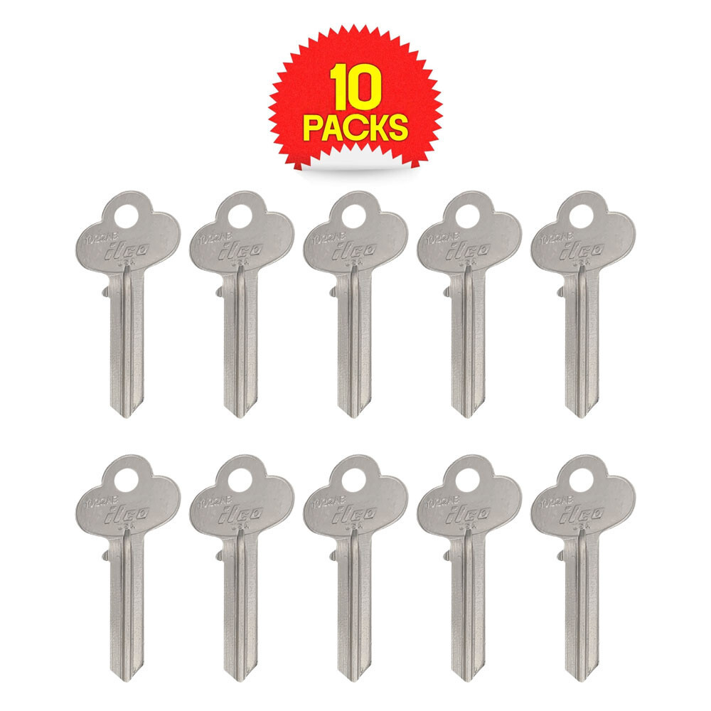1022AB 6-Pin Key Blank – Nickel