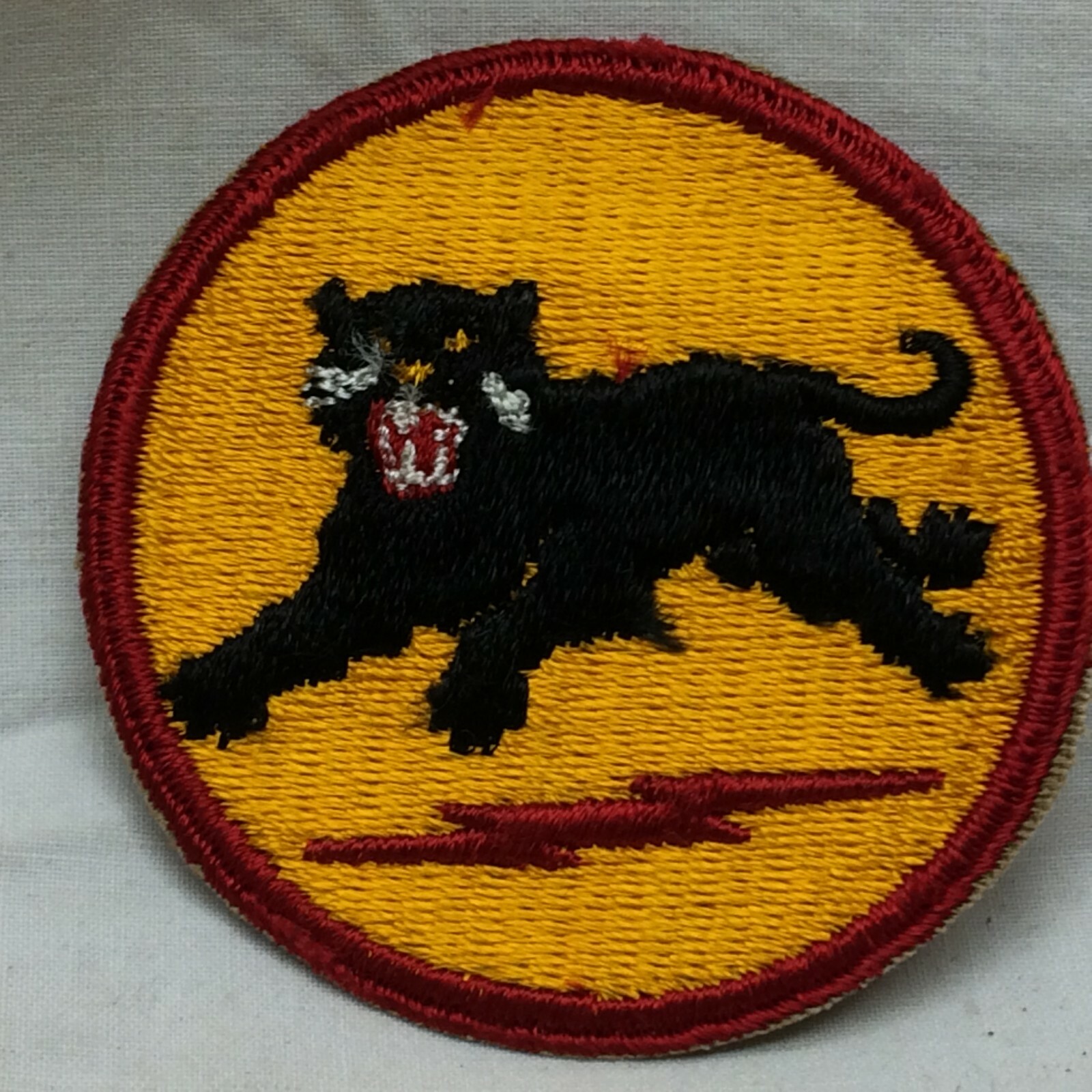 Vtg Military Patch 66th Infantry Division Insignia Variant 66 White Back Type I