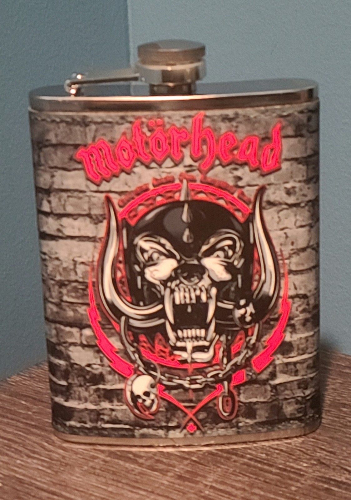 Iron Maiden: Can I Play With Madness 8 oz flask custom made NEW