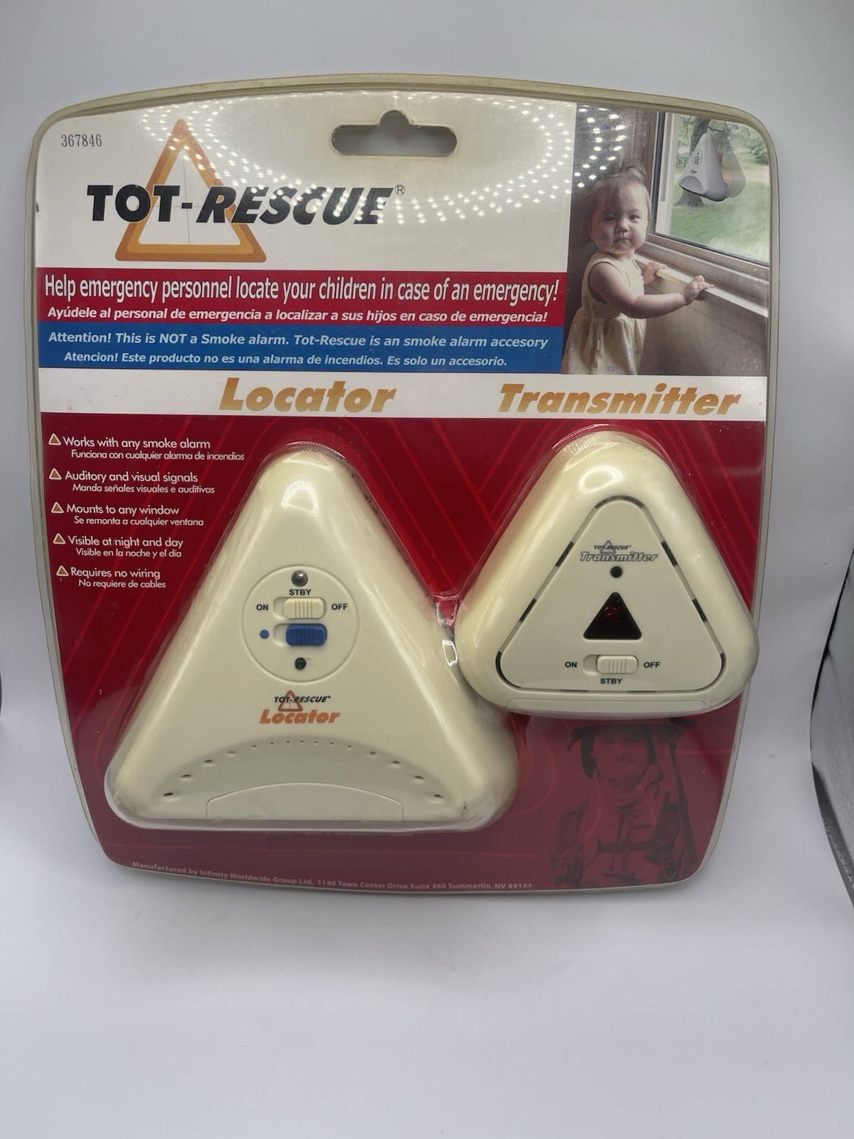 Tot -Rescue Locator and Transmitter Emergency Help Set Brand New Factory Sealed
