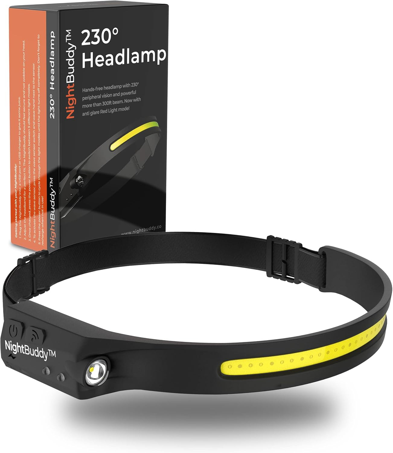 the Original LED Headlamp Rechargeable Flashlight for Adults Camping Essentials