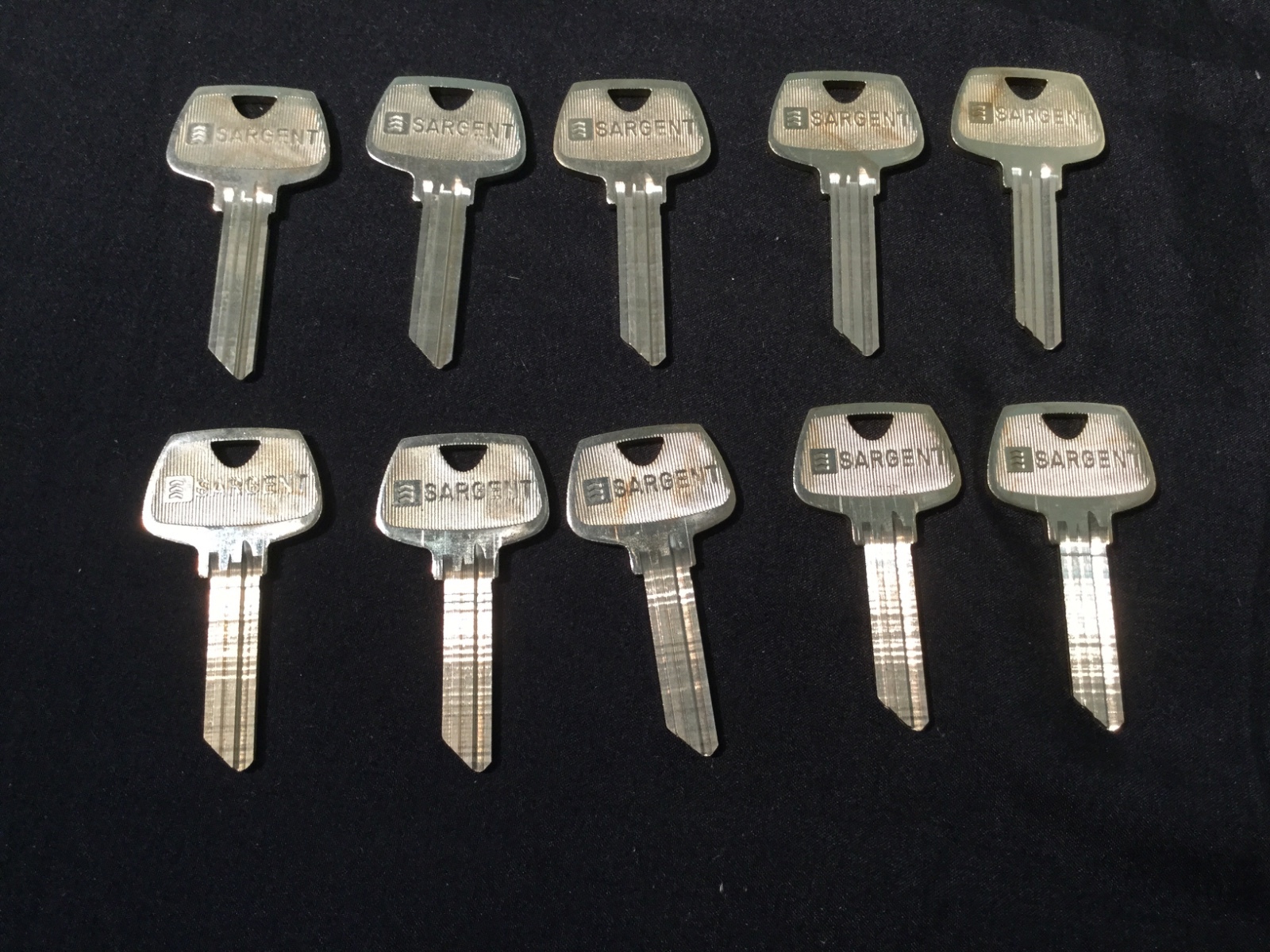 Sargent Original, CF Keyway, 6 Pin Key Blanks, Set of 10 - Locksmith
