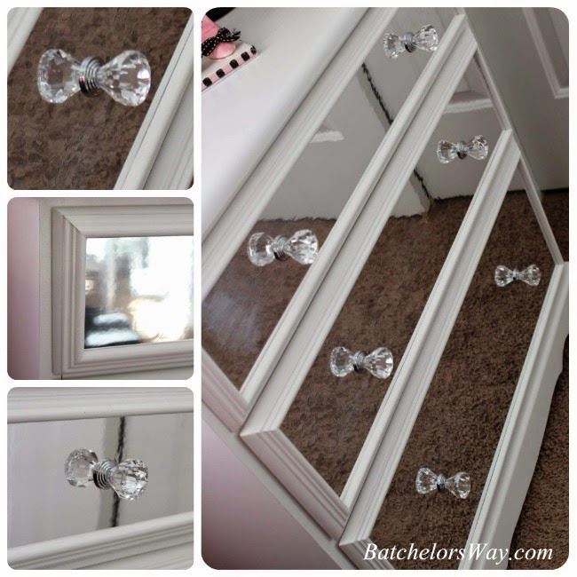 1-1/4" Diamond Cut Acrylic Knob Clear and Chrome