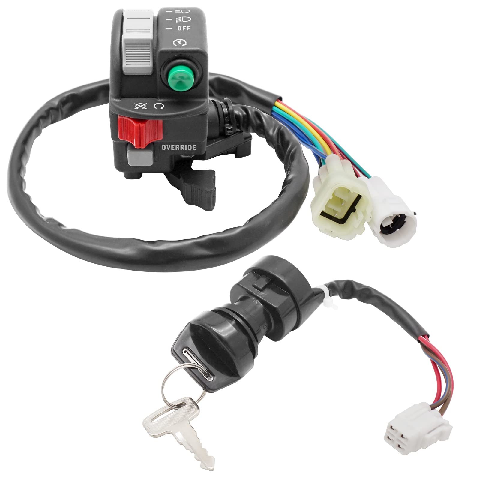 M MATI Start Stop Headlight Switch & Ignition Key for Yamaha Grizzly...