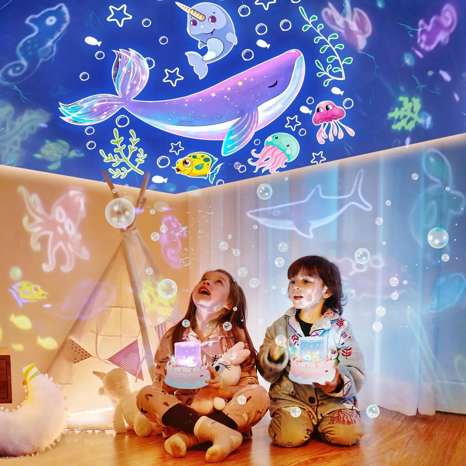 Starry Sky Galaxy Projector 360 Degree Rotating Timer