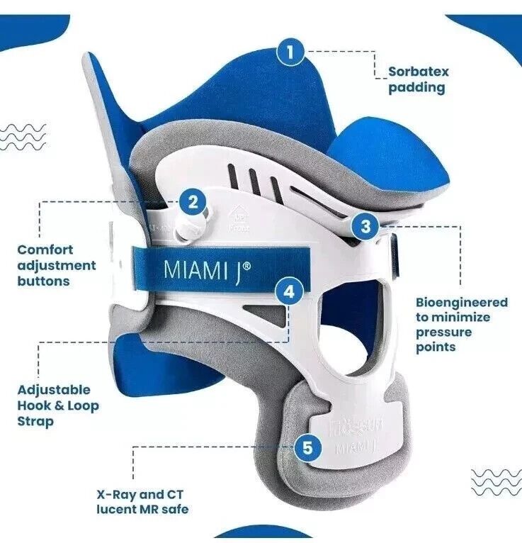 Ossur Miami J Cervical Collar Immobilizer, Regular MJ-400 -  Average Adult