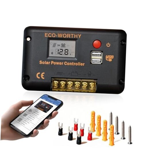 30A Solar Charger Controller Bluetooth - Solar Panel Battery 30A (Bluetooth)