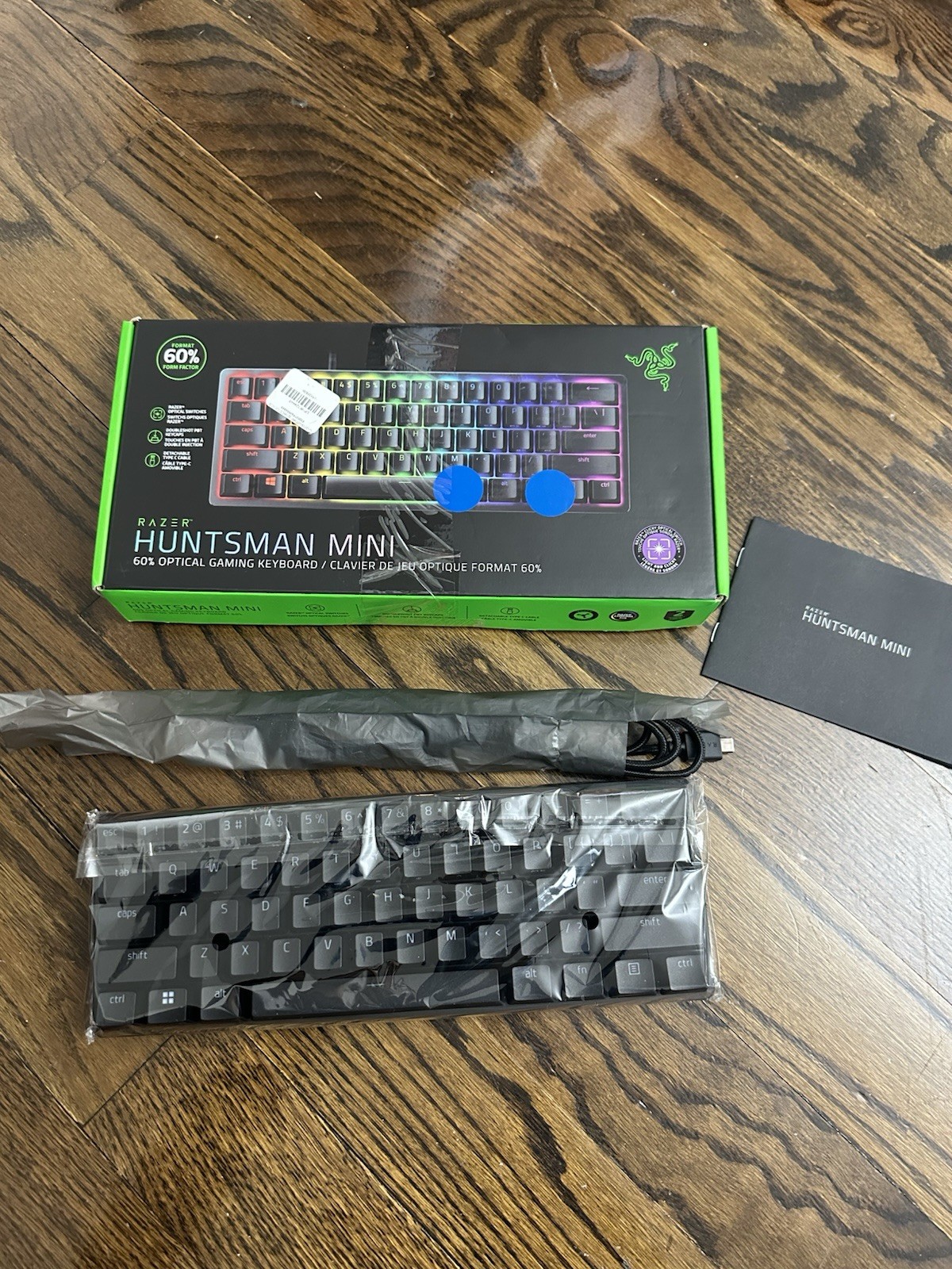 New Open Box Razer Huntsman Mini 60% Keyboard - Optical Clicky Switches