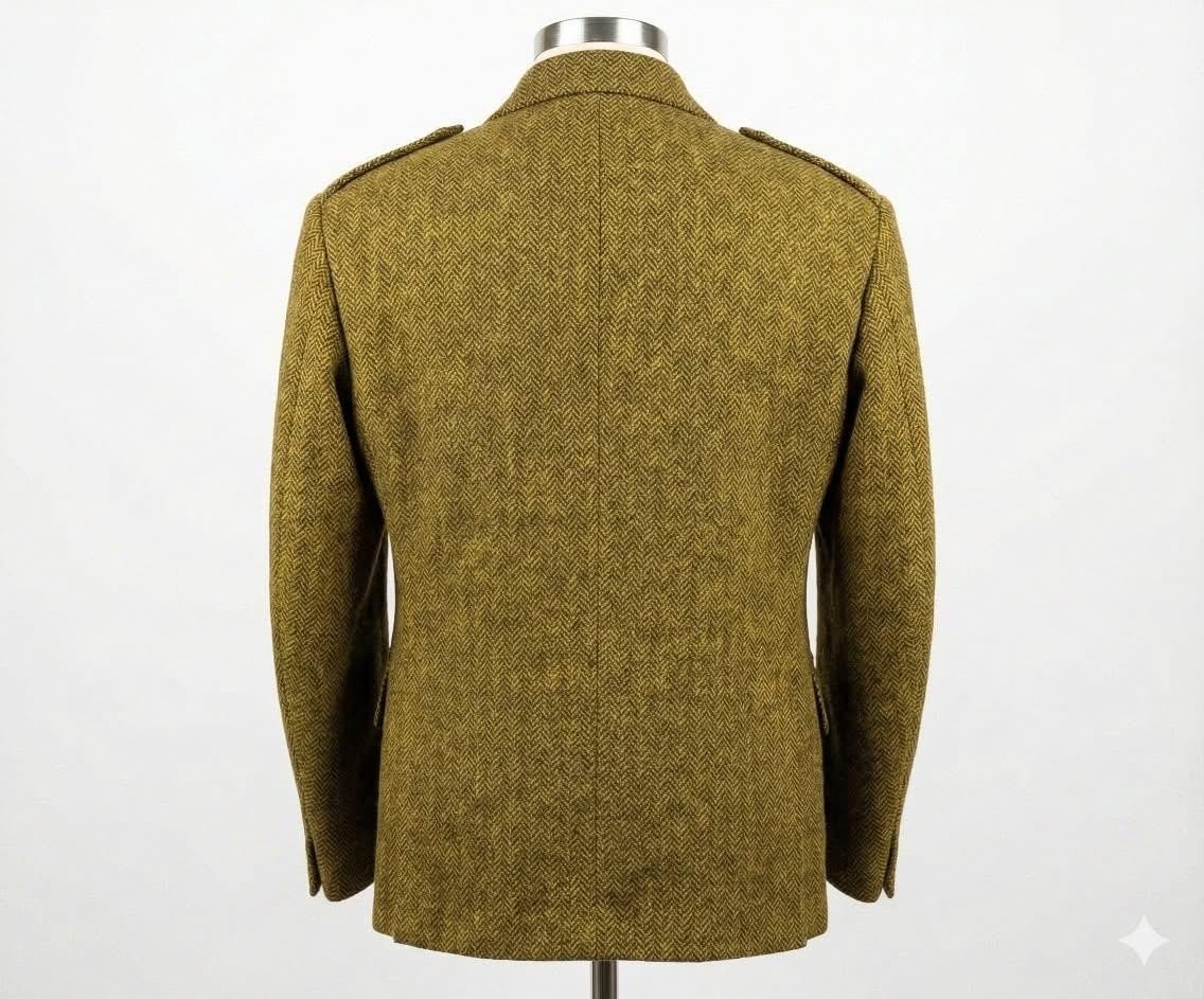 Men's Scottish Tweed Wool Argyle Kilt Jacket | Tweed Wedding Jackets