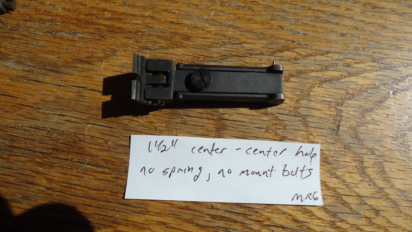 Thompson Center Hawken Adjustable Rear Sight, 1 1/2" hole spacing