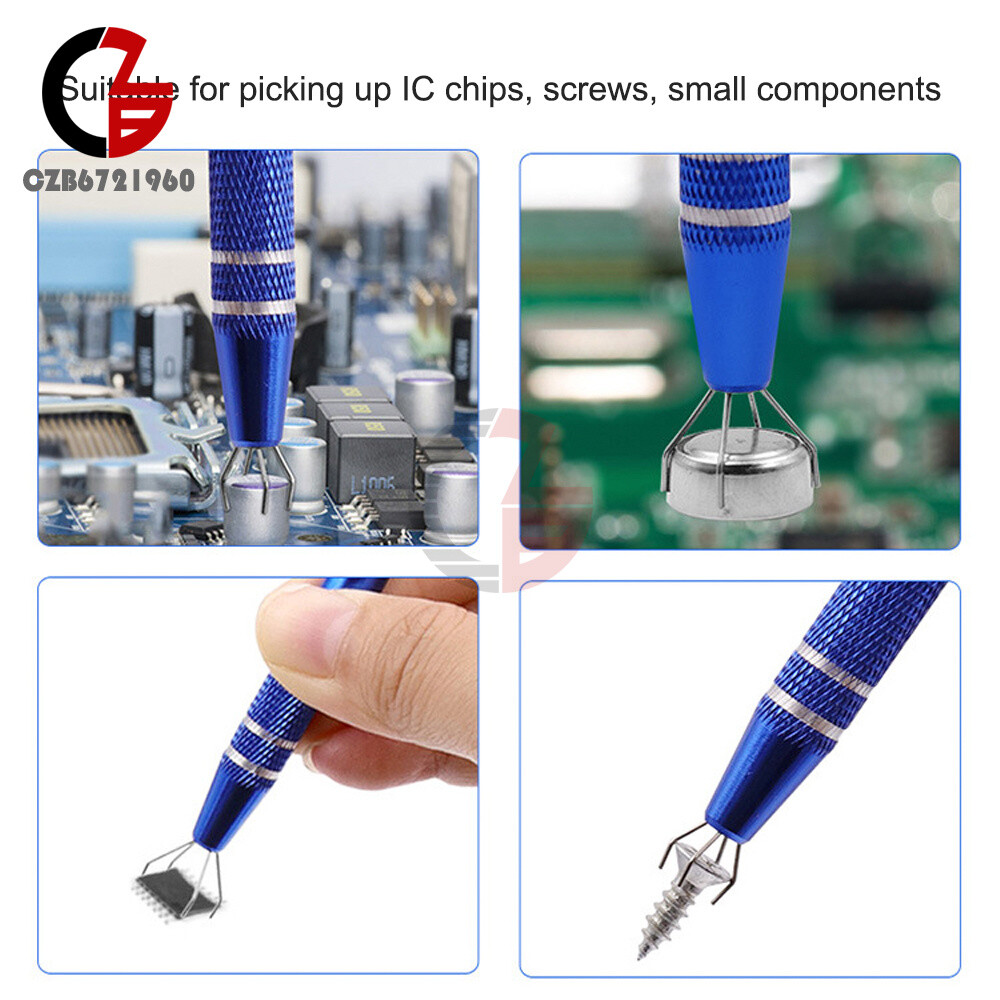 4 Claw Pick-up Pen Tool Electronic Component Grabber IC Extractor Pickup Tools