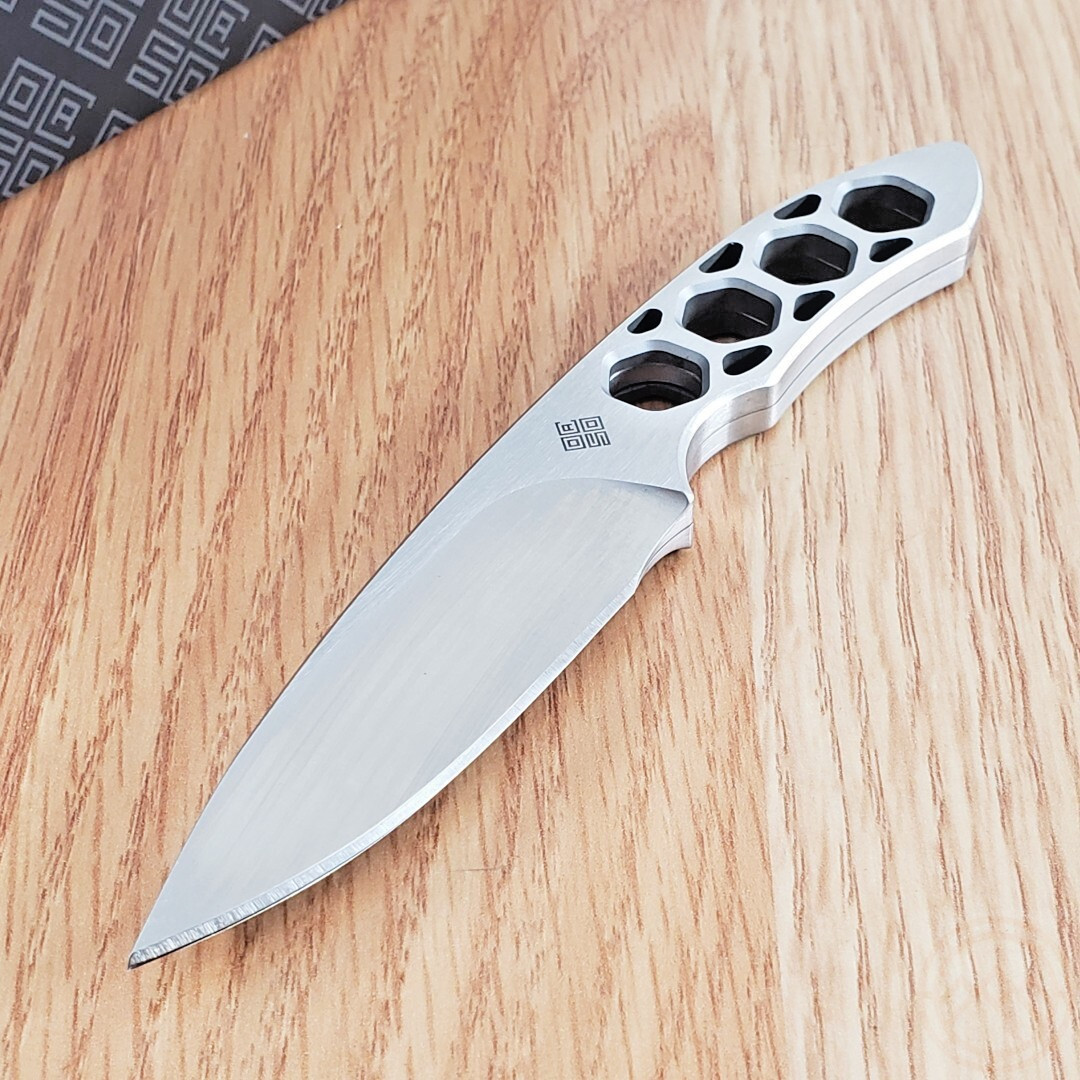 Ocaso Duo Desk Knife 2.75" Stainless Steel Spear Point Blades Stainless Handles