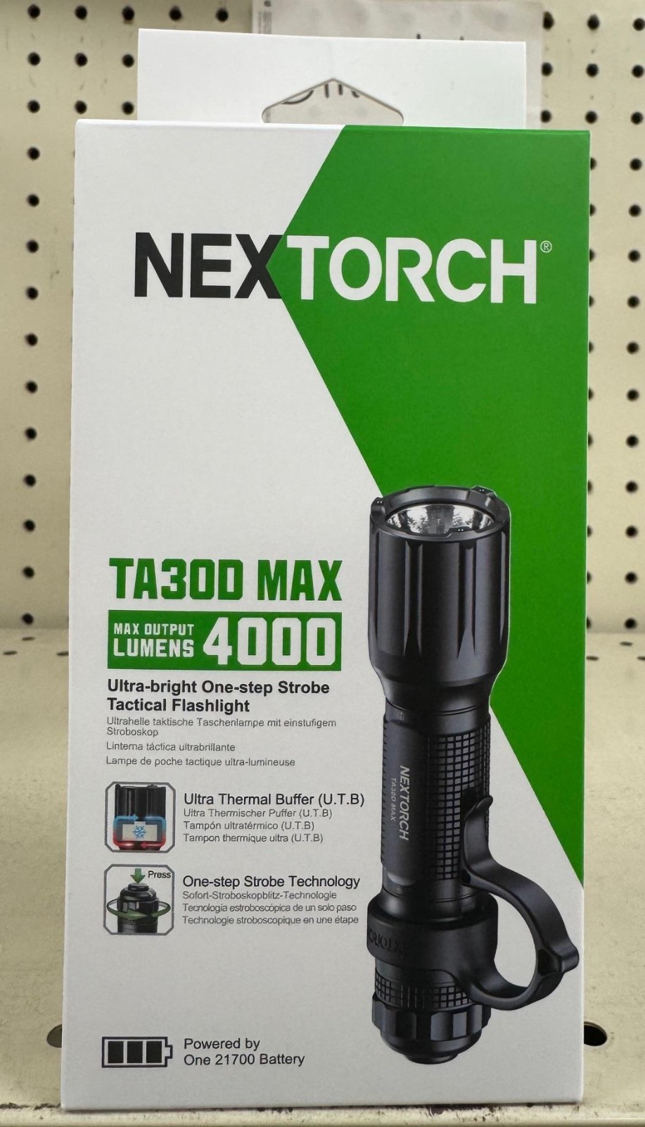 Nextorch TA30D Max Set Tactical Light Rechargeable 21700 4000 lumens