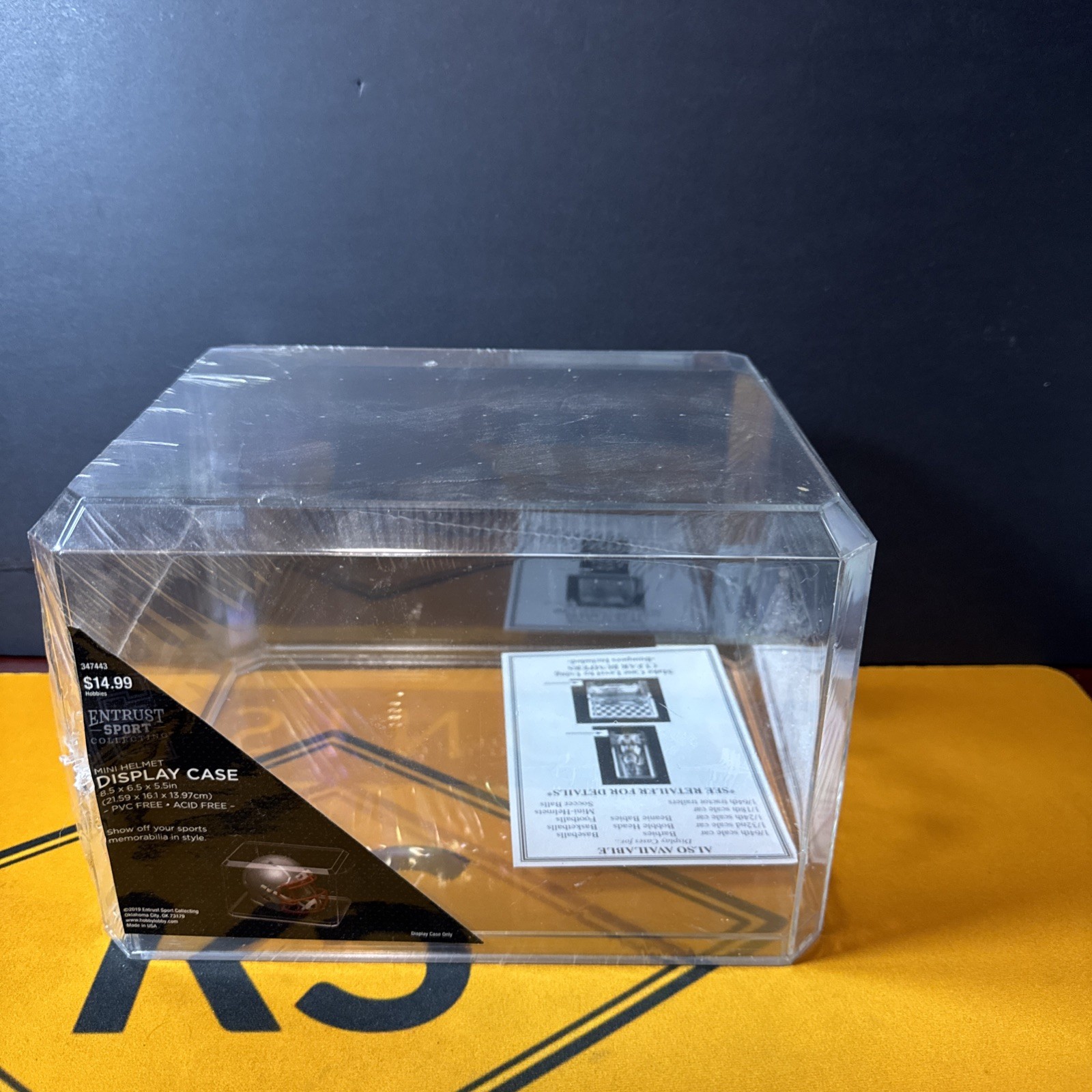 Entrust Sport Collecting Mini Helmet Display Case 8.5X6.5X5.5