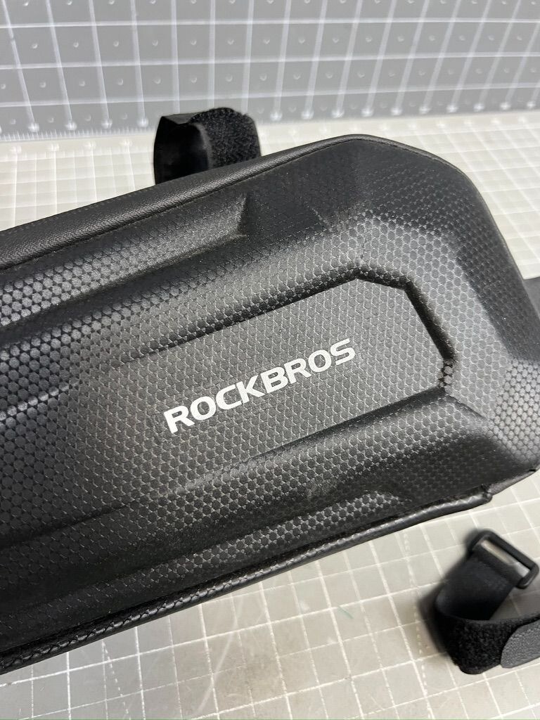 Rockbros Bicycle Storage Bag w/Hook & Loop Straps & Internal Compartments Black