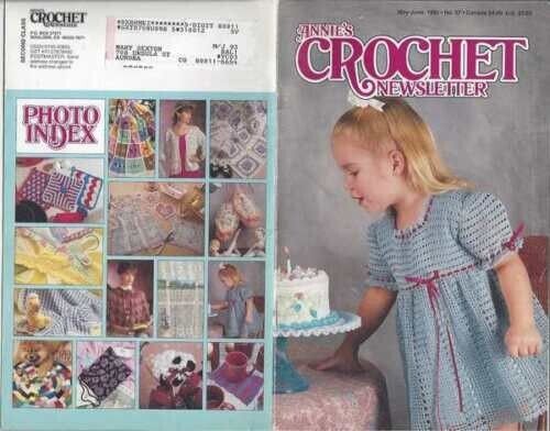 (NOS) Annie's Crochet Newsletter Magazine May June 1992 #57 FAST FREE SHIP