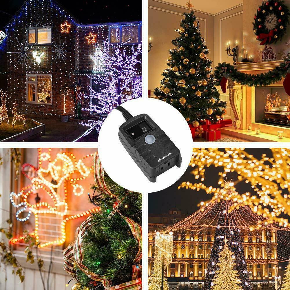DEWENWIL 2 Pack Countdown Photocell Plug in Timer Electrical Grounded Outlet