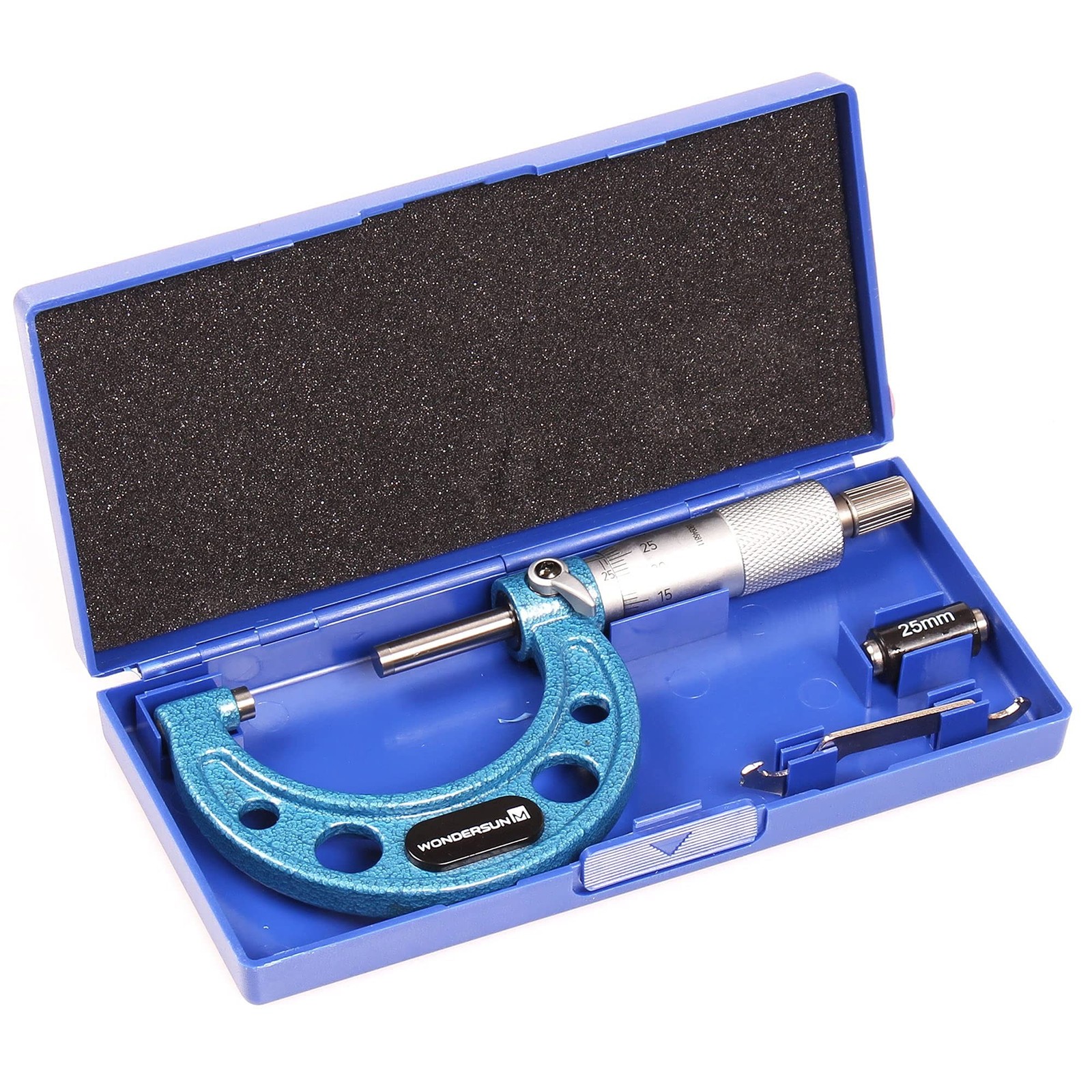 Outside Micrometer 1-2" Measuring Range,0.0001" Graduation for Machinists,Pro...