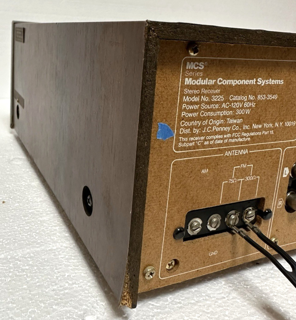 MCS MODULAR COMPONENTS SYSTEM RECEIVER 3225 Tested & Working!