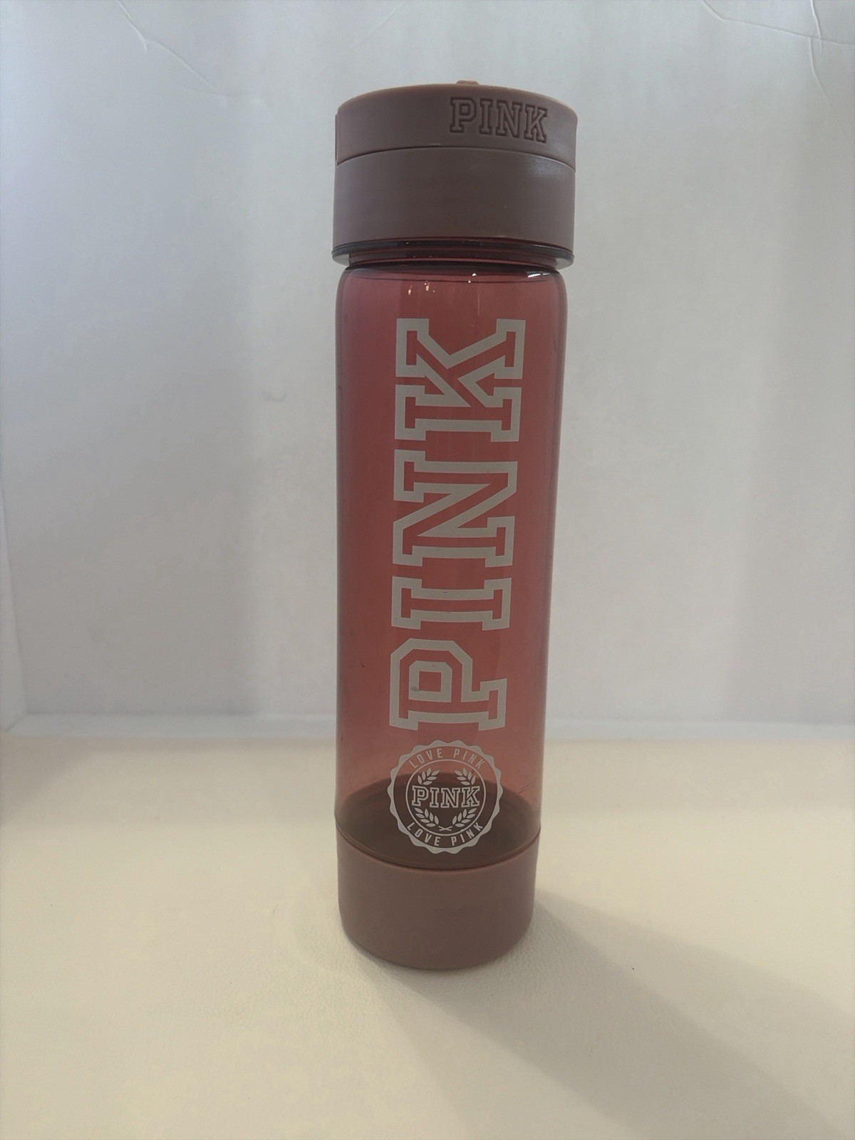 Victoria’s Secret PINK Pink Water Bottle Tumbler 24oz Large Logo Reusable