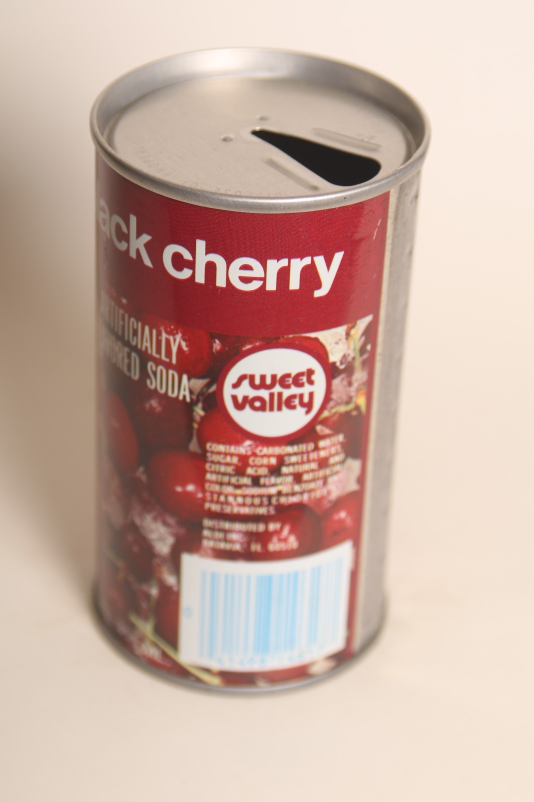 Sweet Valley Black Cherry soda can - 12oz