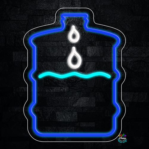 Drinking Water LED Neon Sign 13"L x 17"H #32236