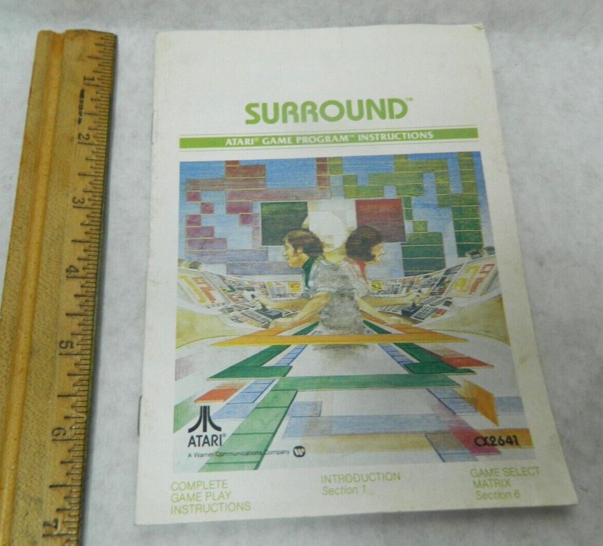 1978 Atari Surround Game Instructions CX2641. Sh1