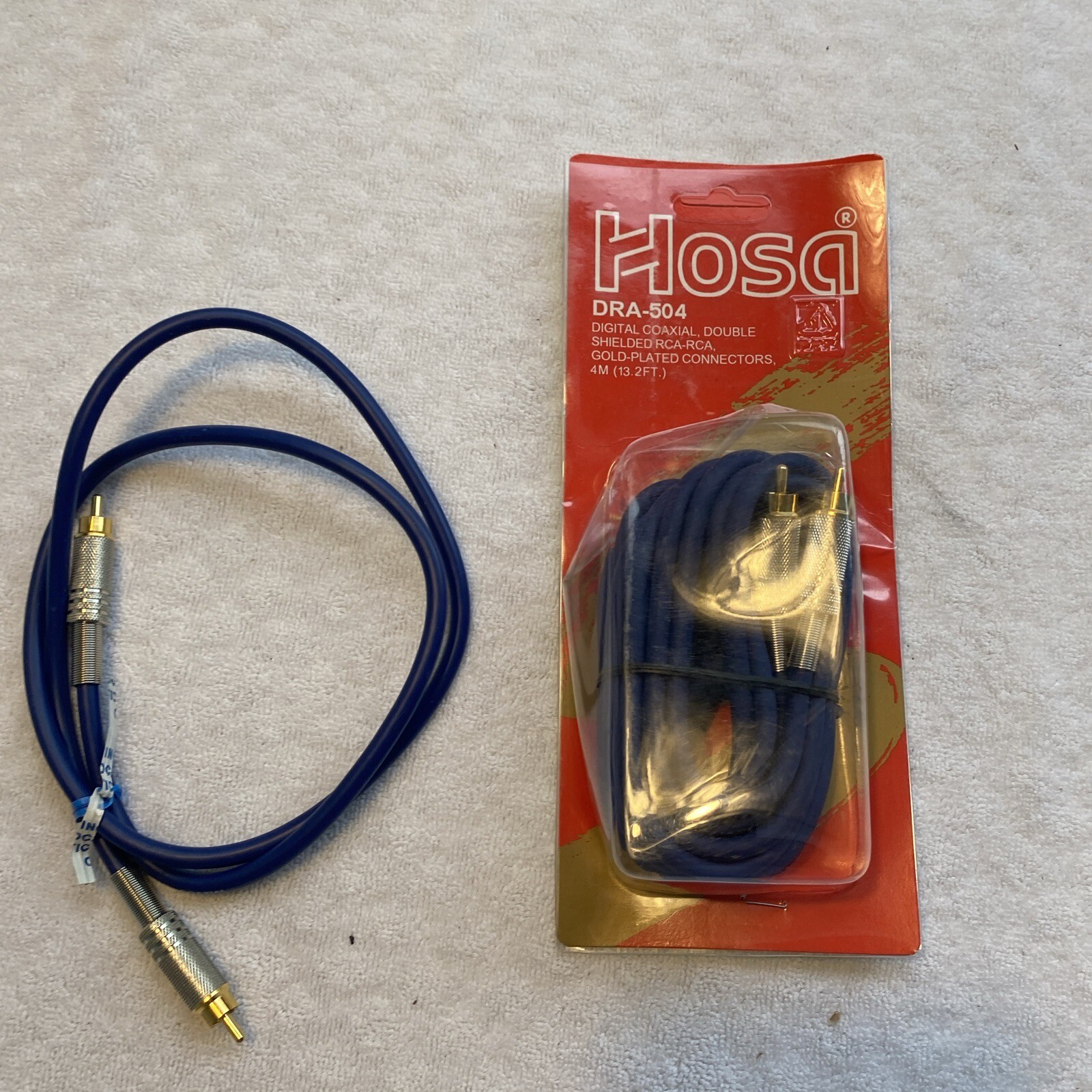NEW Hosa DRA-504 - 4 Meter Coax Cable, 13.2 ft, gold plated