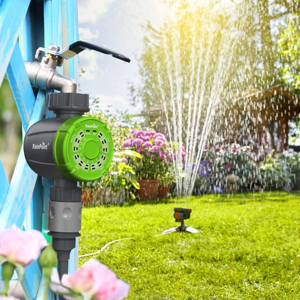 RAINPOINT Water Timer for Garden Hose - Smart Hose Timer Irrigation System for G
