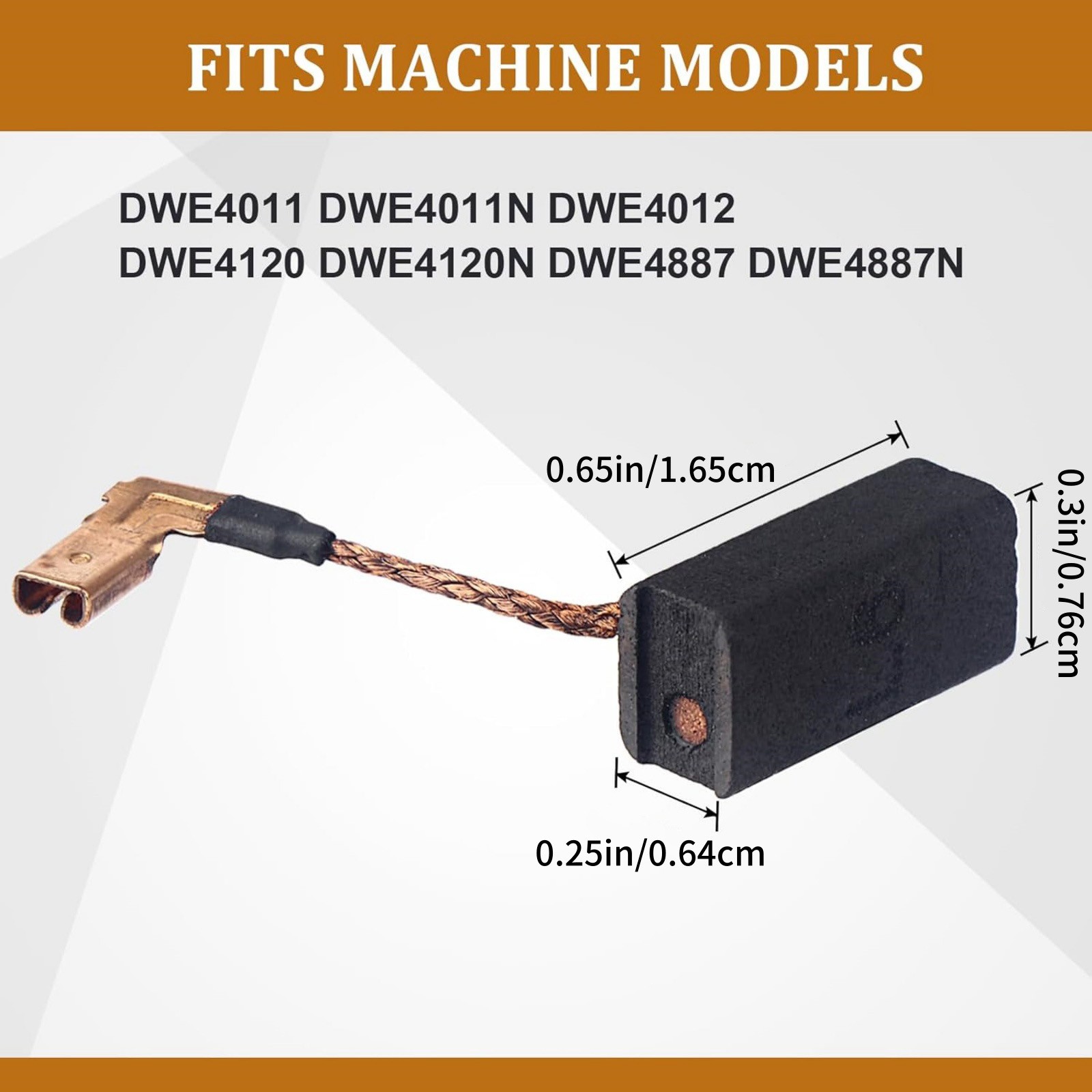 8 Pack Carbon Brushes Replacement For DeWalt DWE4011 DWE4012 DWE4120N Models