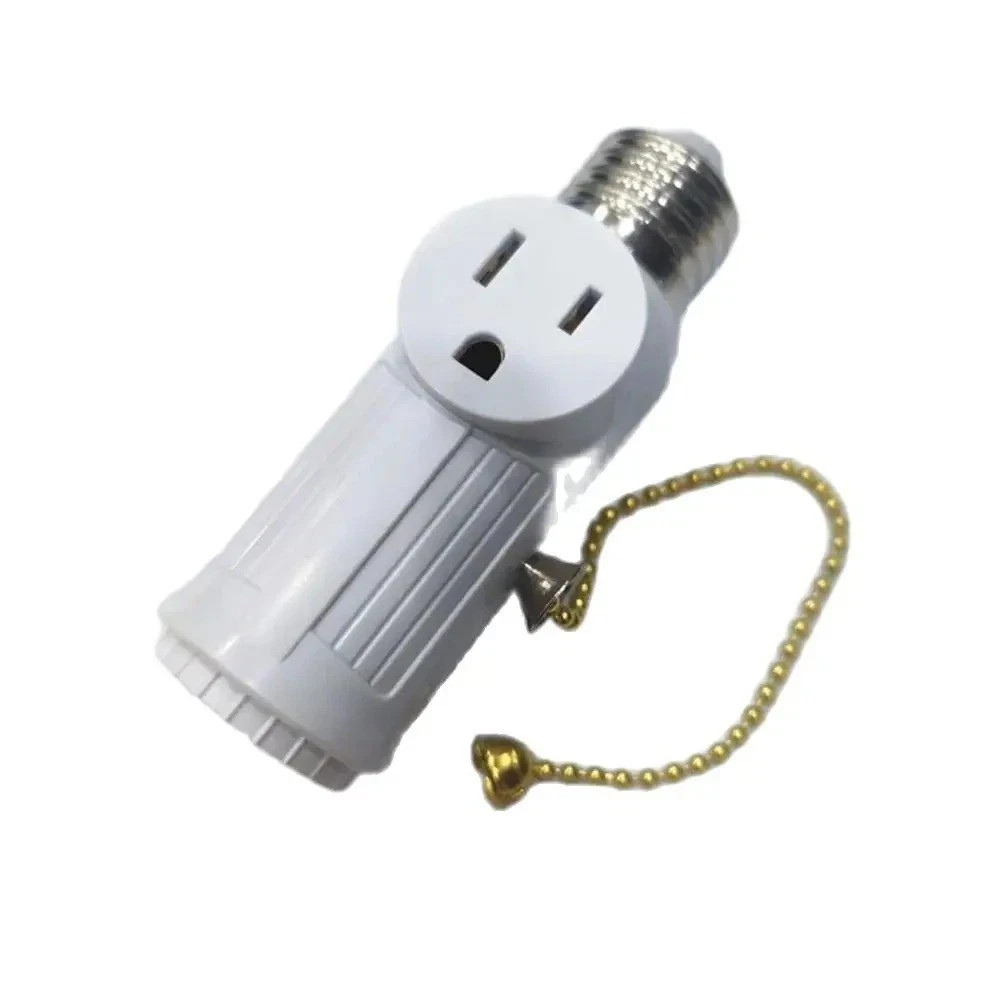 E26 Light Socket to Plug Adapter 2/3 Prong Light Bulb Outlet Socket Adapter
