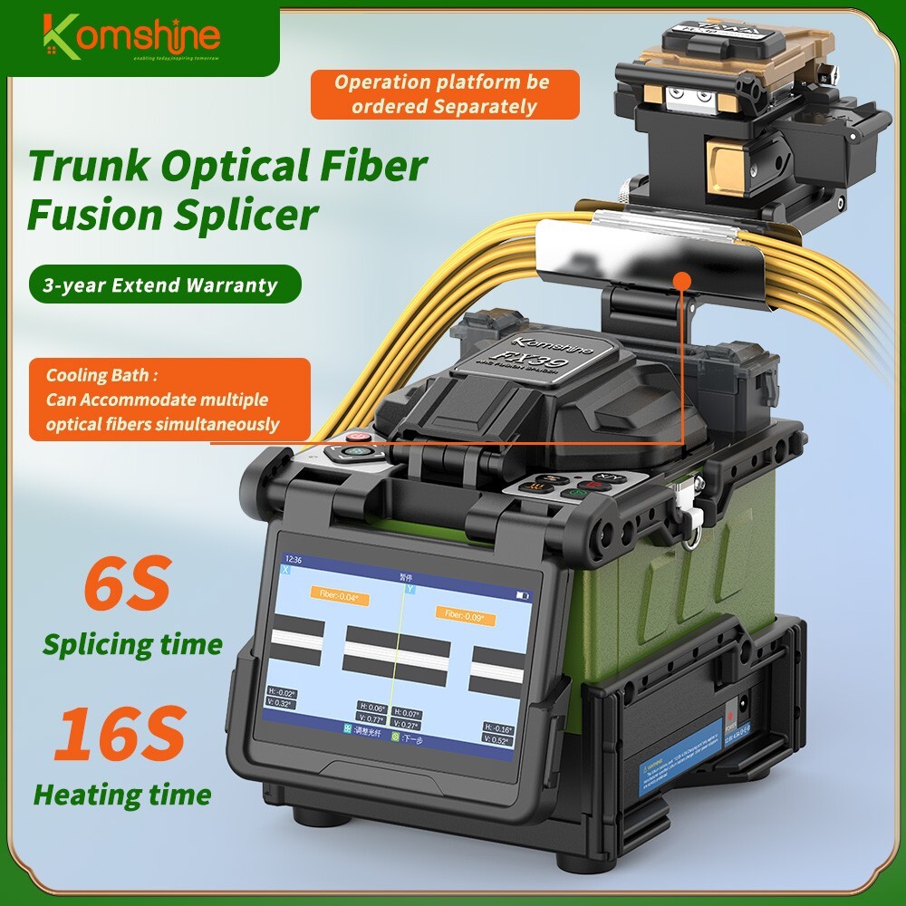 6 Motors Backbone Fusion Splicer FX39 Core Alignment Empalmadora de fibra
