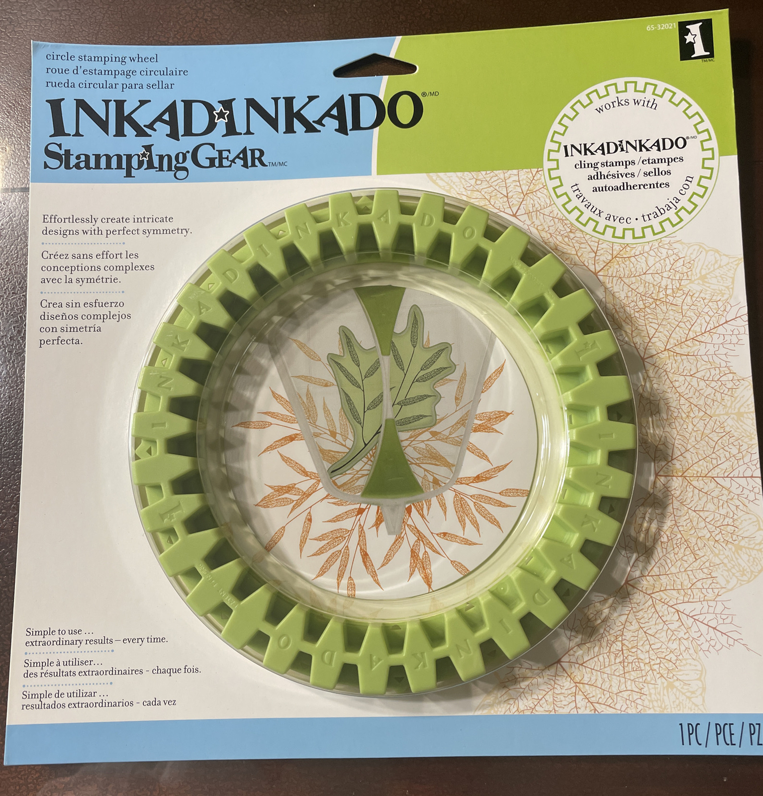 Inkadinkado 6” Stamping Gear Circle Stamping Wheel 6” New! Crafts Stamps