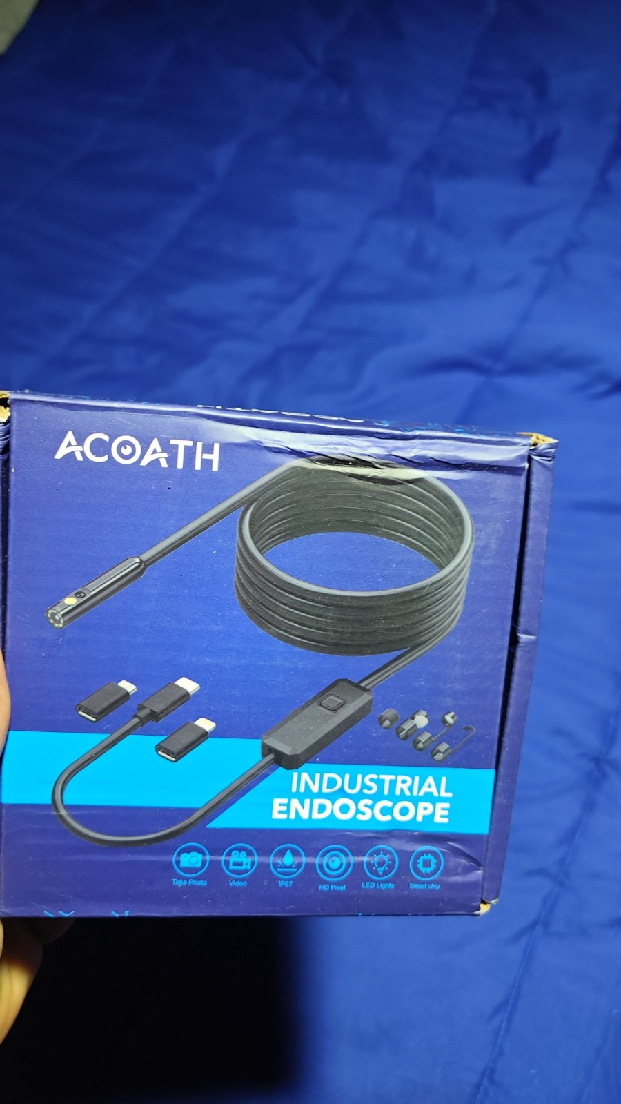 1920P HD 16.4FT Dual-Lens Endoscope Camera With Light, USB Type C Borescope,...