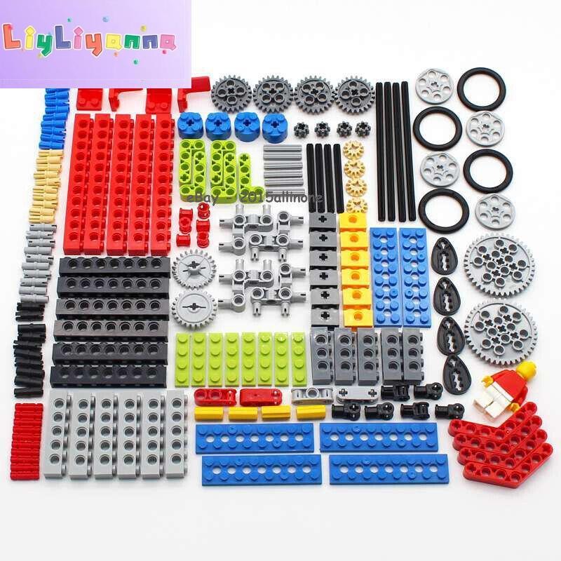 182PCS Technic Gear and Axle Set - Liftarm, Pins, Axles, Connectors for MOC