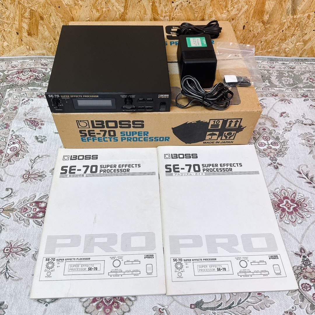 BOSS Pro SE-70 Super Effects Processor vintage from japan with adapter
